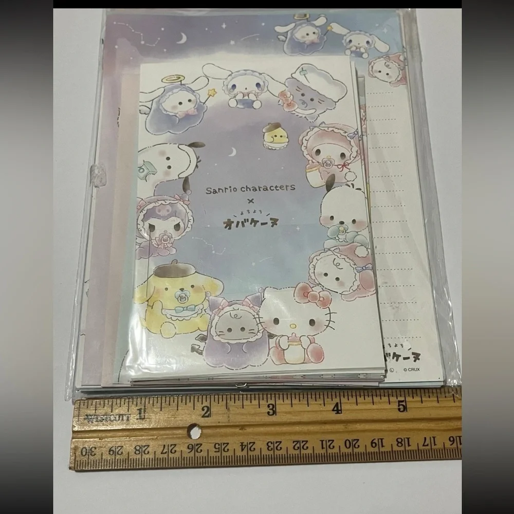 Sanrio Characters Obakenu Babies Letter Set